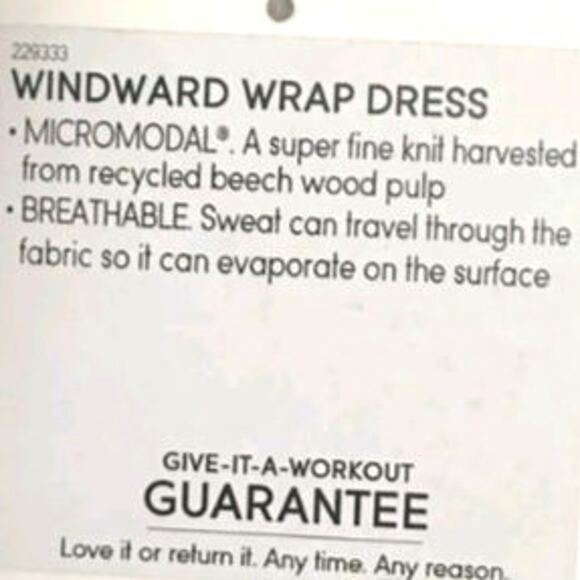 Athelta Black Windward Wrap Dress Sleeveless Jersey‎ Knit V-neck Size Large - Picture 6 of 8